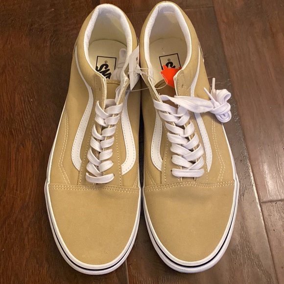 Vans Old Skool Sneaker in Beige Suede - Picture 2 of 3